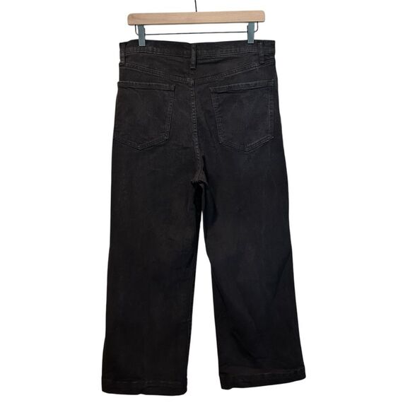 Sam Edelman Black Codie High Rise Wide Leg Ankle Jeans Size 31 - Picture 6 of 8